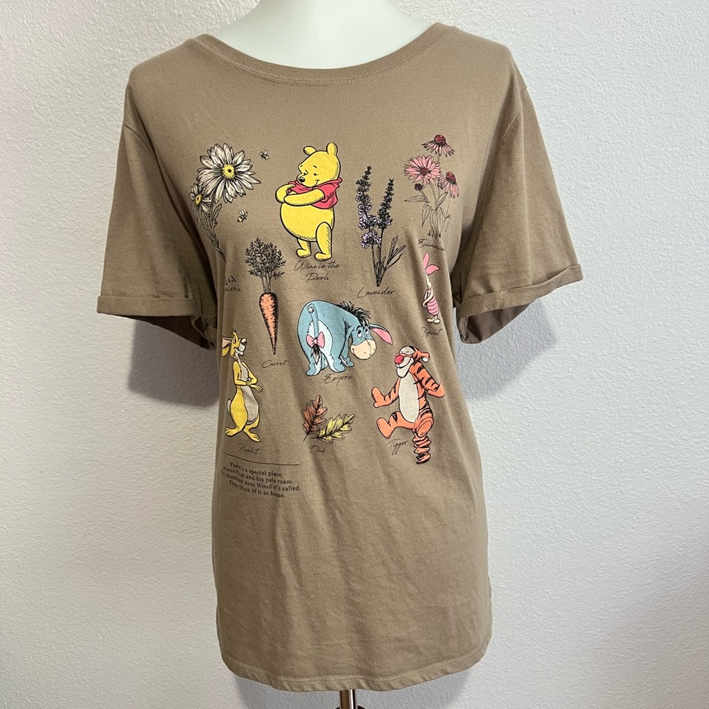 Winnie the Pooh graphic tee-taupe